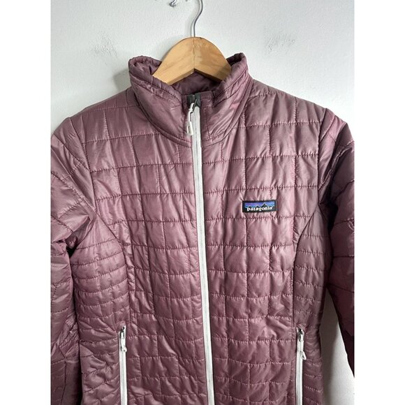 Patagonia Nano Puff Jacket Womens Medium Iridescent Purple Pink Thermal Outdoor - Picture 2 of 10